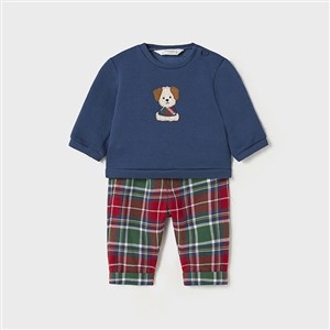 Mayoral Kışlık Erkek Bebek S-shirt Pantolon Set