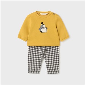 Mayoral Kışlık Erkek Bebek S-shirt Pantolon Set