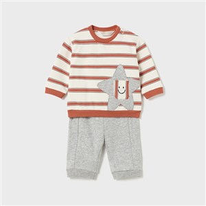 Mayoral Kışlık Erkek Bebek S-shirt Pantolon Set