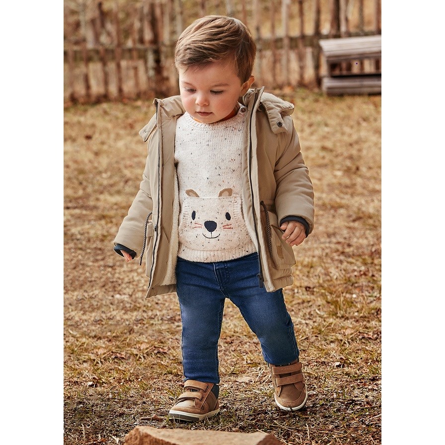 Mayoral Kışlık Erkek Bebek Yumuşak Denim Pantolon Mavi