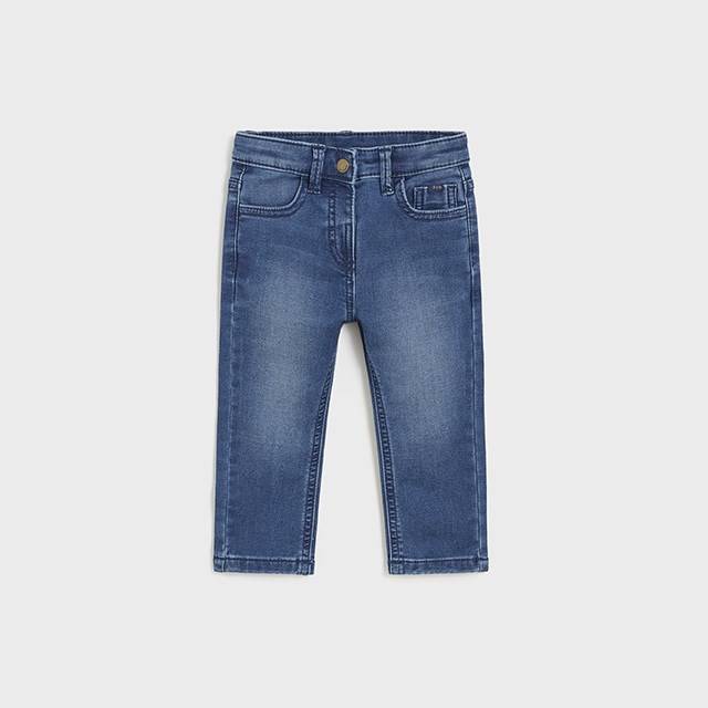 Mayoral Kışlık Erkek Bebek Yumuşak Denim Pantolon Mavi