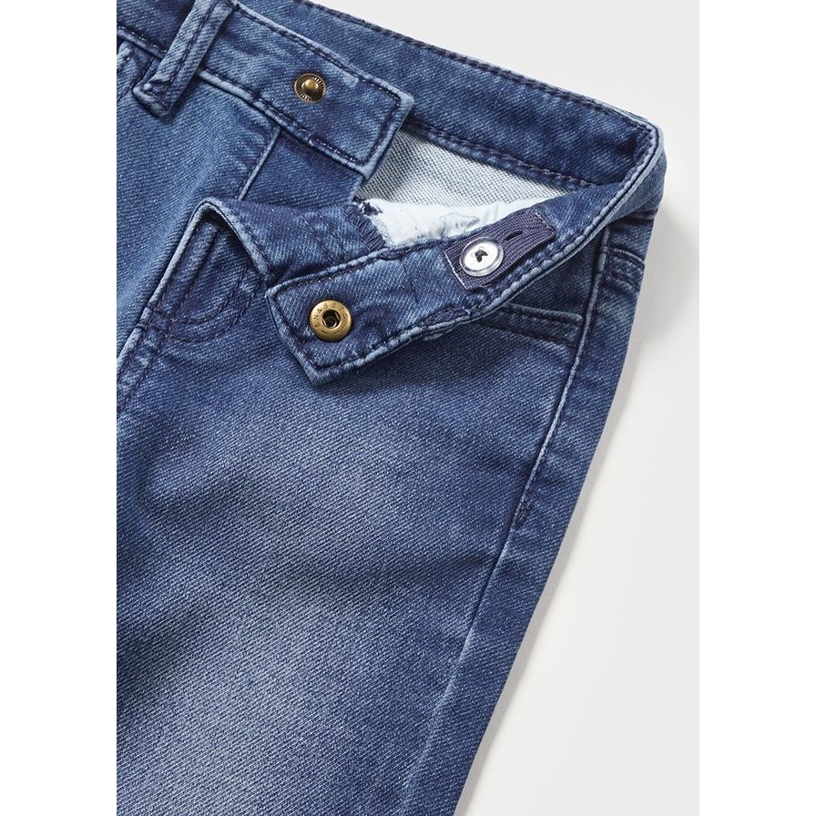 Mayoral Kışlık Erkek Bebek Yumuşak Denim Pantolon Mavi