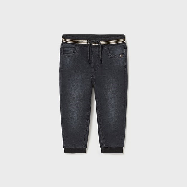 Mayoral Kışlık Erkek Bebek Denim Pantolon Siyah