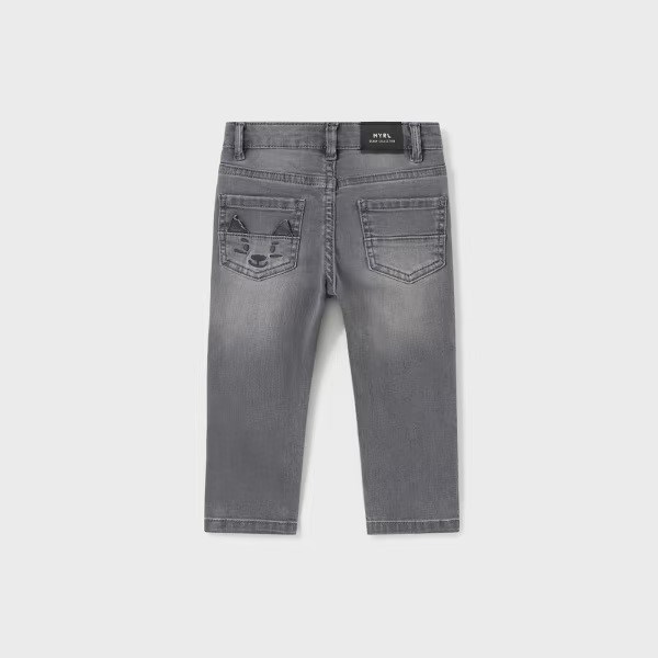 Mayoral Kışlık Erkek Bebek Denim Pantolon Gri