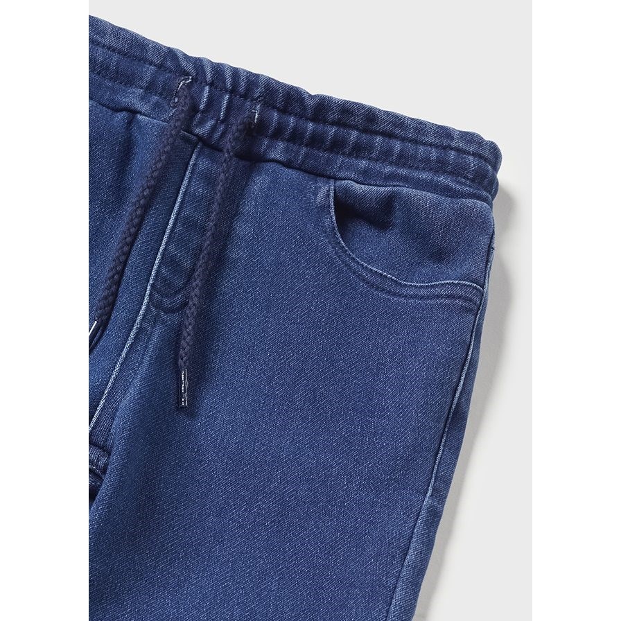 Mayoral Kışlık Erkek Bebek S-shirt Denim Pantolon 2'li Set Krem