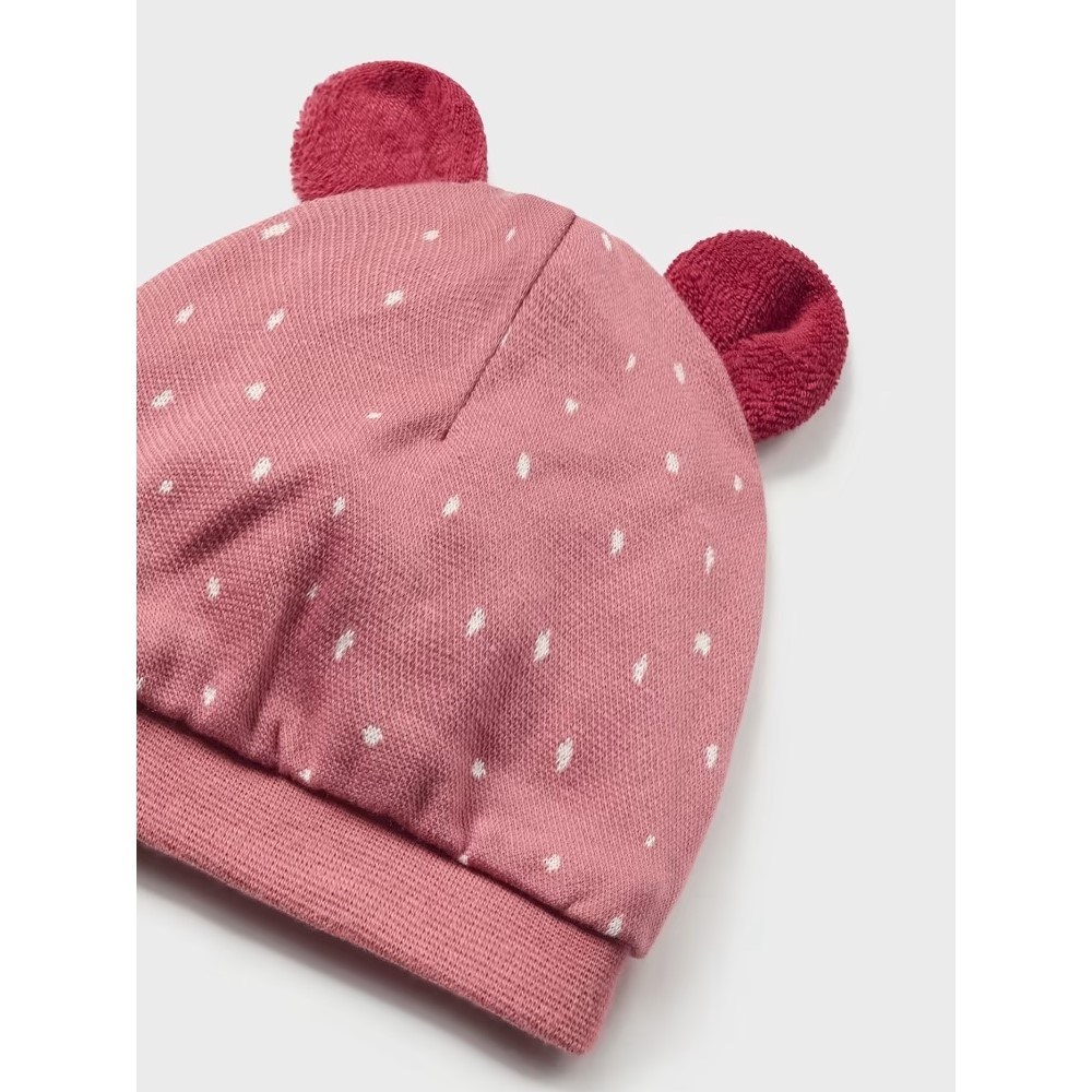 Mayoral Kışlık Kız Bebek Tulum Şapka Set Pembe