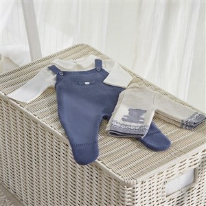 Mayoral Kışlık Erkek Bebek Örme Tulum Ceket 3'lü Set