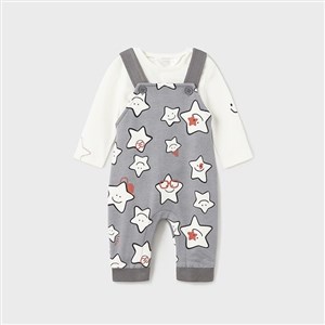 Mayoral Kışlık Erkek Bebek T-shirt Salopet Set
