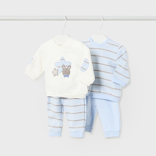 Mayoral Kışlık Erkek Bebek Eşofman 4'lü Set Mavi
