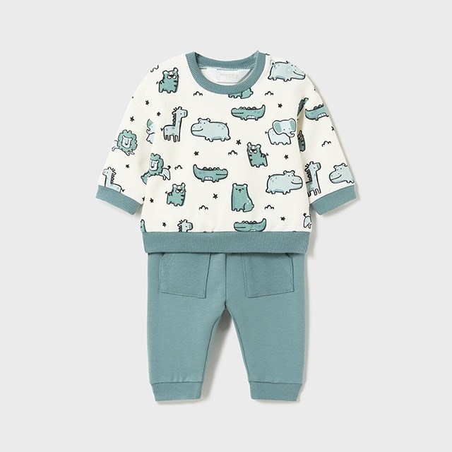 Mayoral Kışlık Erkek Bebek Eşofman 4'lü Set Yeşil