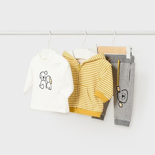 Mayoral Kışlık Erkek Bebek Eşofman 3'lü Set Sarı