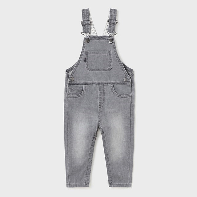 Mayoral Kışlık Erkek Bebek Denim Salopet Gri