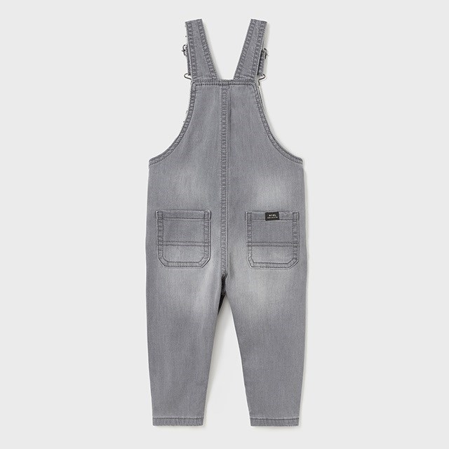 Mayoral Kışlık Erkek Bebek Denim Salopet Gri