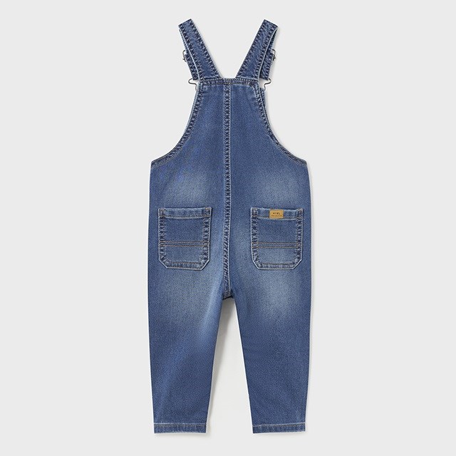Mayoral Kışlık Erkek Bebek Denim Salopet Mavi