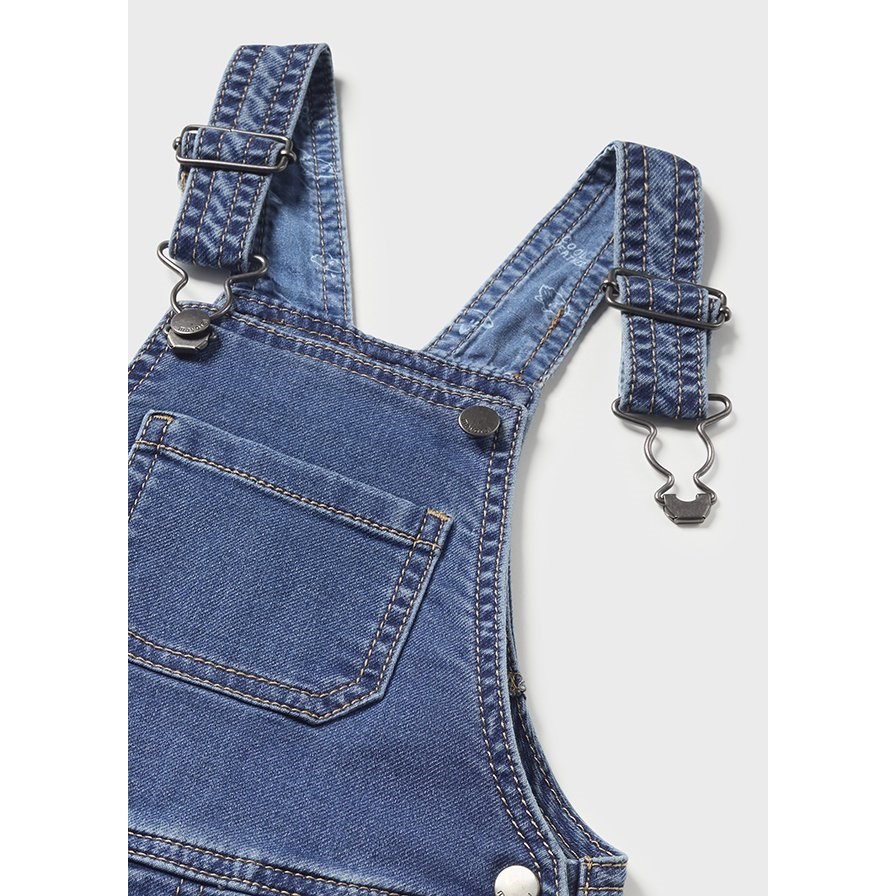 Mayoral Kışlık Erkek Bebek Denim Salopet Mavi