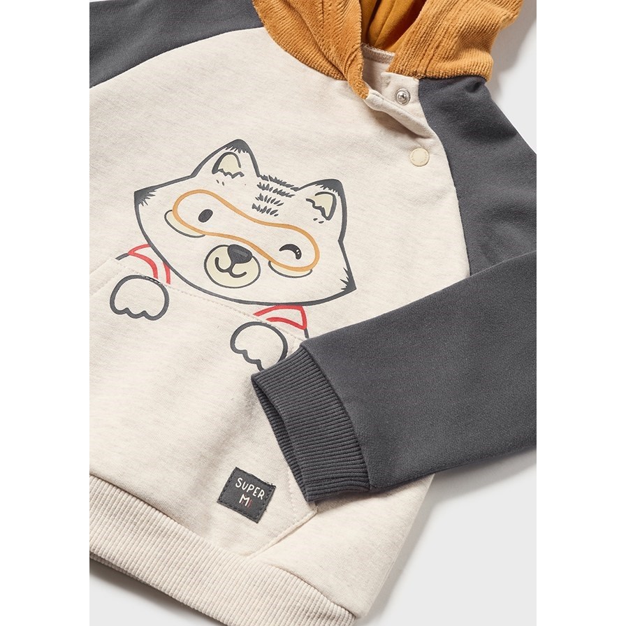 Mayoral Kışlık Erkek Bebek S-shirt Eşofman 2'li Set Kahverengi 