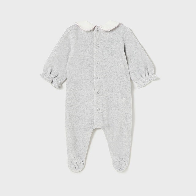 Mayoral Kışlık Kız Bebek Kadife Tulum 2'li Set Mor