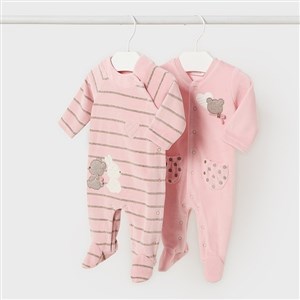 Mayoral Kışlık Kız Bebek Kadife Tulum 2'li Set