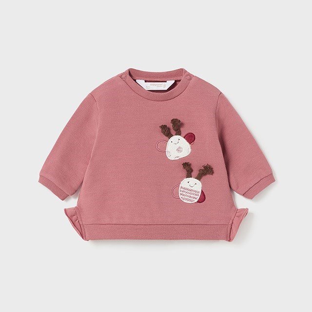 Mayoral Kışlık Kız Bebek Bluz Tayt 4'lü Set Pembe