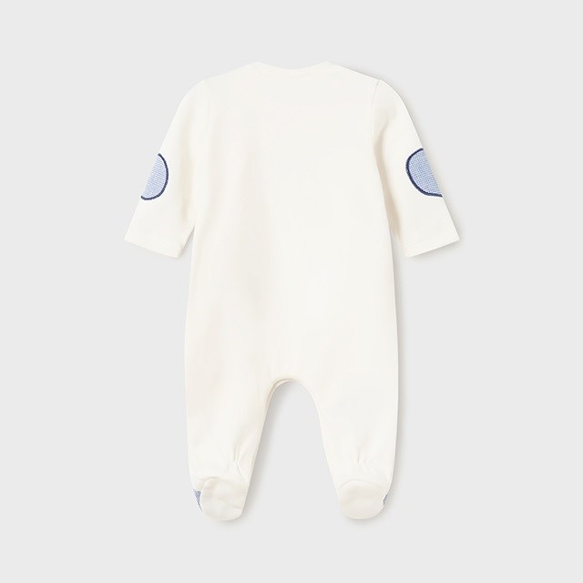 Mayoral Kışlık Erkek Bebek Tulum 2'li Set Beyaz