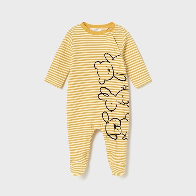 Mayoral Kışlık Erkek Bebek Tulum 2'li Set Sarı