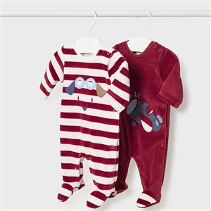 Mayoral Kışlık Erkek Bebek Kadife Tulum 2'li Set