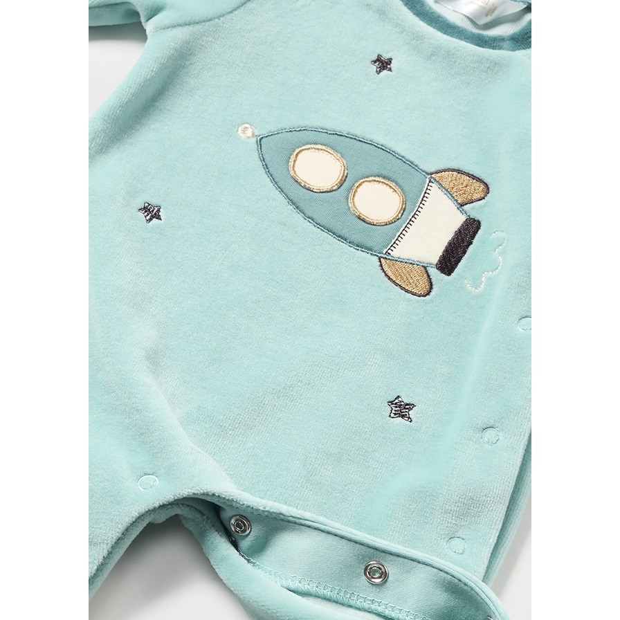 Mayoral Kışlık Erkek Bebek Kadife Tulum 2'li Set Yeşil