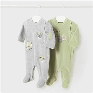 Mayoral Kışlık Erkek Bebek Kadife Tulum 2'li Set