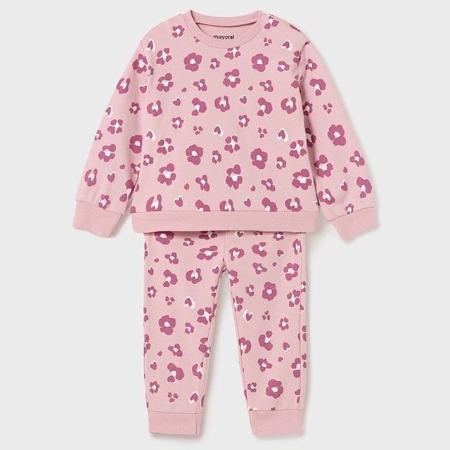 Mayoral Kışlık Kız Bebek Pijama Takım Pembe