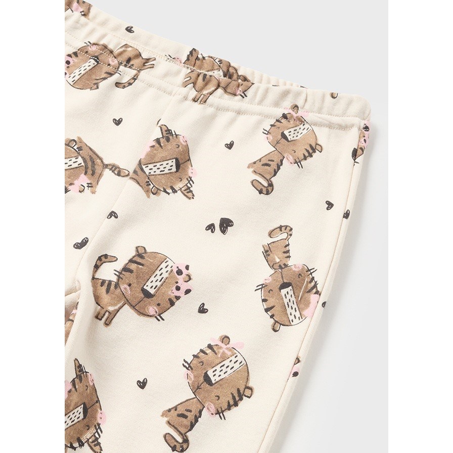 Mayoral Kışlık Kız Bebek Pijama Takım Krem