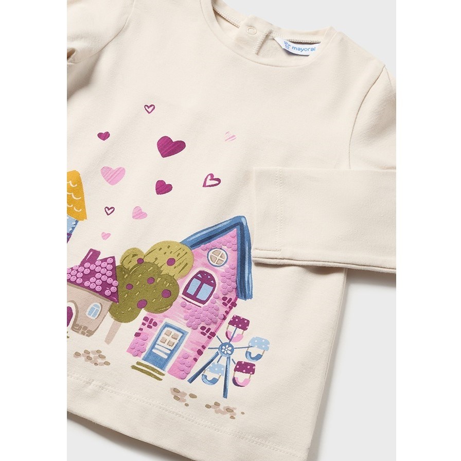 Mayoral Kışlık Kız Bebek S-shirt Tayt 2'li Set Pembe