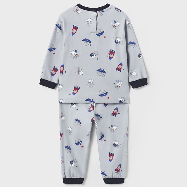 Mayoral Kışlık Erkek Bebek Pijama Takımı Gri