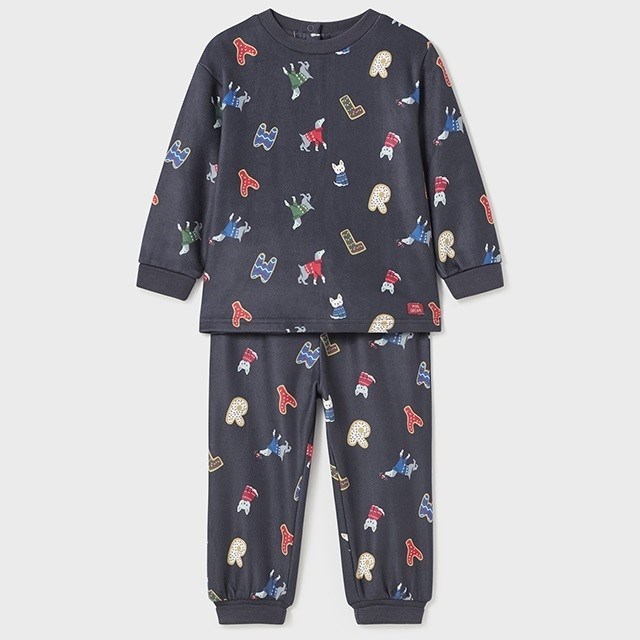 Mayoral Kışlık Erkek Bebek Pijama Takımı Mavi