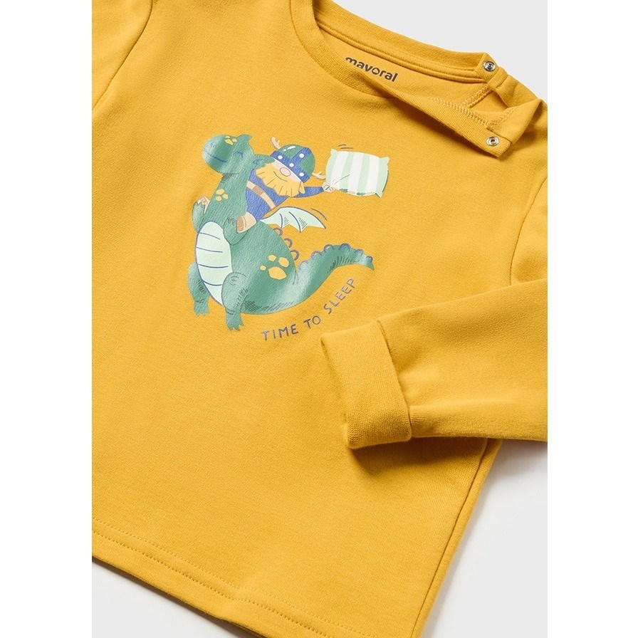 Mayoral Kışlık Erkek Bebek Çantalı Pijama Takımı Yeşil