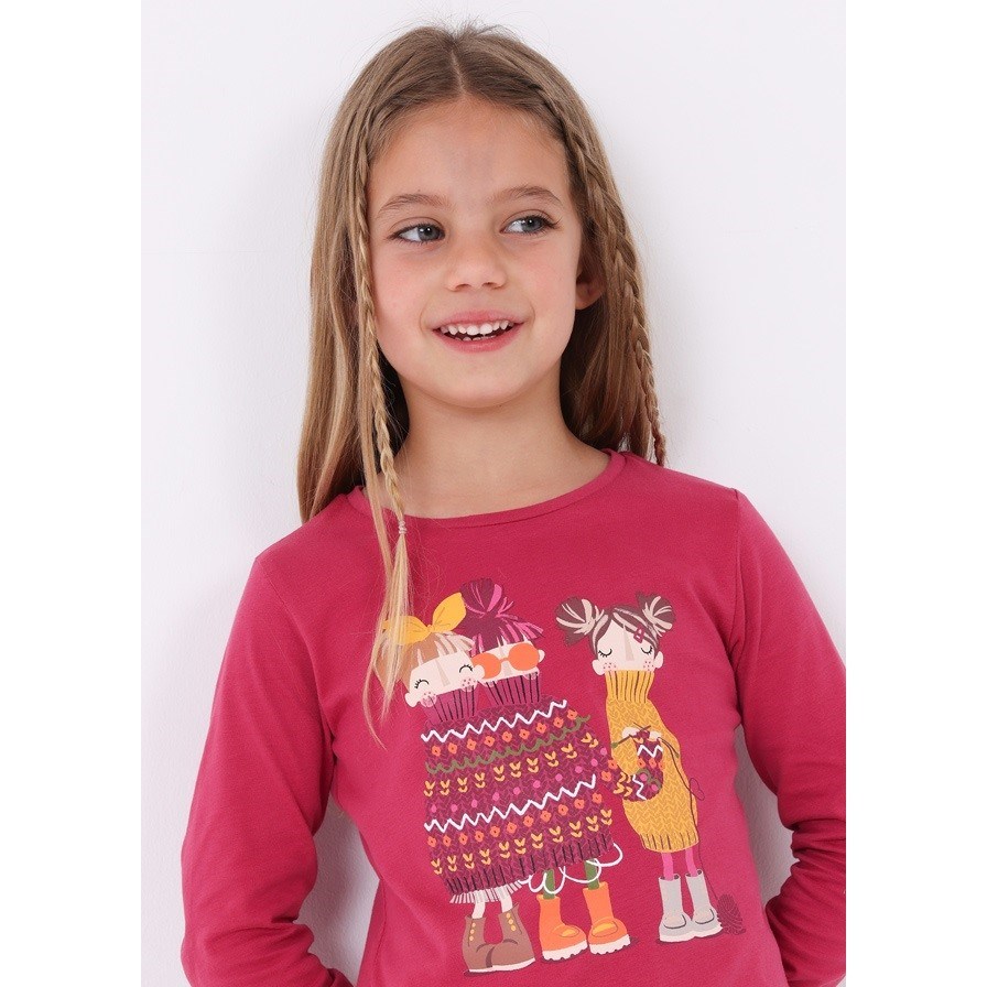 Mayoral Kışlık Kız Uzun Kol T-shirt Pembe