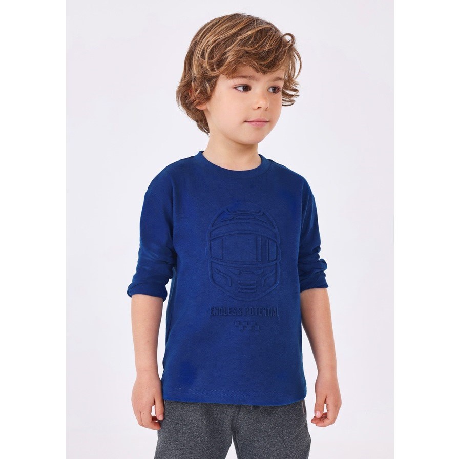 Mayoral Kışlık Erkek Uzun Kol T-shirt Mavi