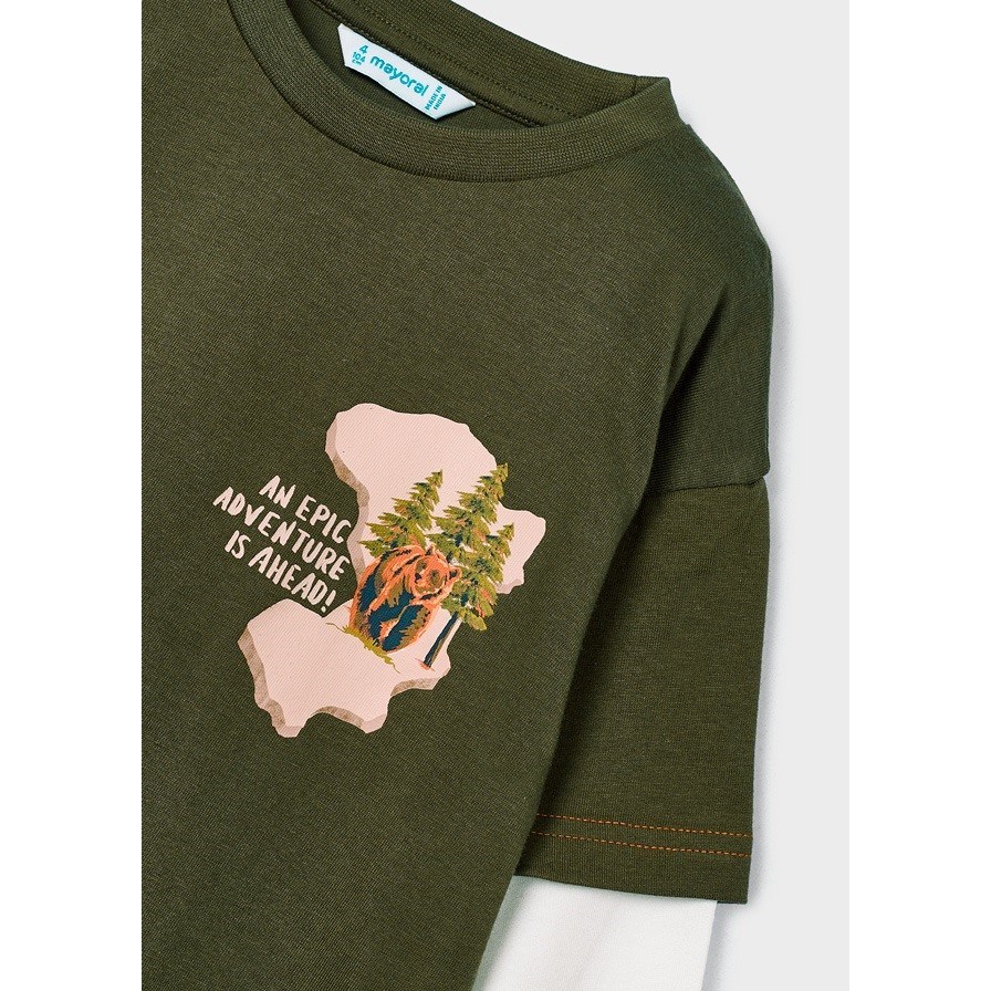Mayoral Kışlık Erkek Uzun Kol T-shirt Yeşil