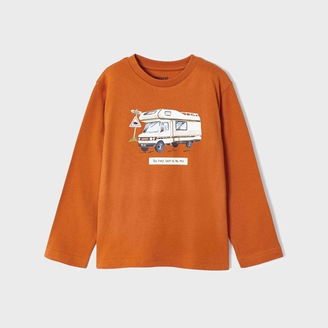 Mayoral Kışlık Erkek Uzun Kol T-shirt Turuncu