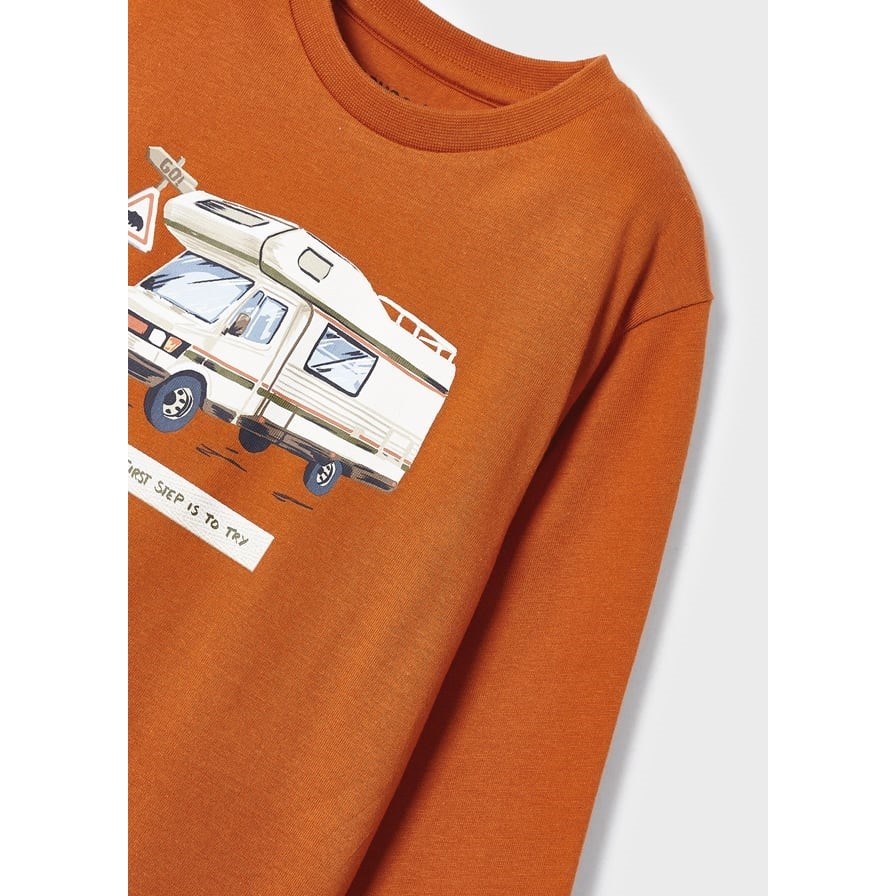Mayoral Kışlık Erkek Uzun Kol T-shirt Turuncu