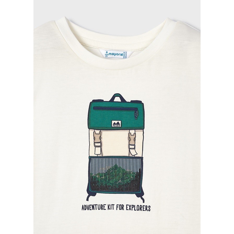 Mayoral Kışlık Erkek Uzun Kol T-shirt Beyaz