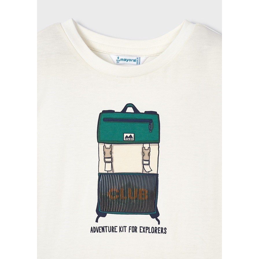 Mayoral Kışlık Erkek Uzun Kol T-shirt Beyaz