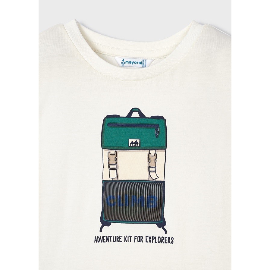 Mayoral Kışlık Erkek Uzun Kol T-shirt Beyaz