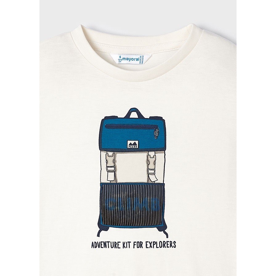 Mayoral Kışlık Erkek Uzun Kol T-shirt Beyaz