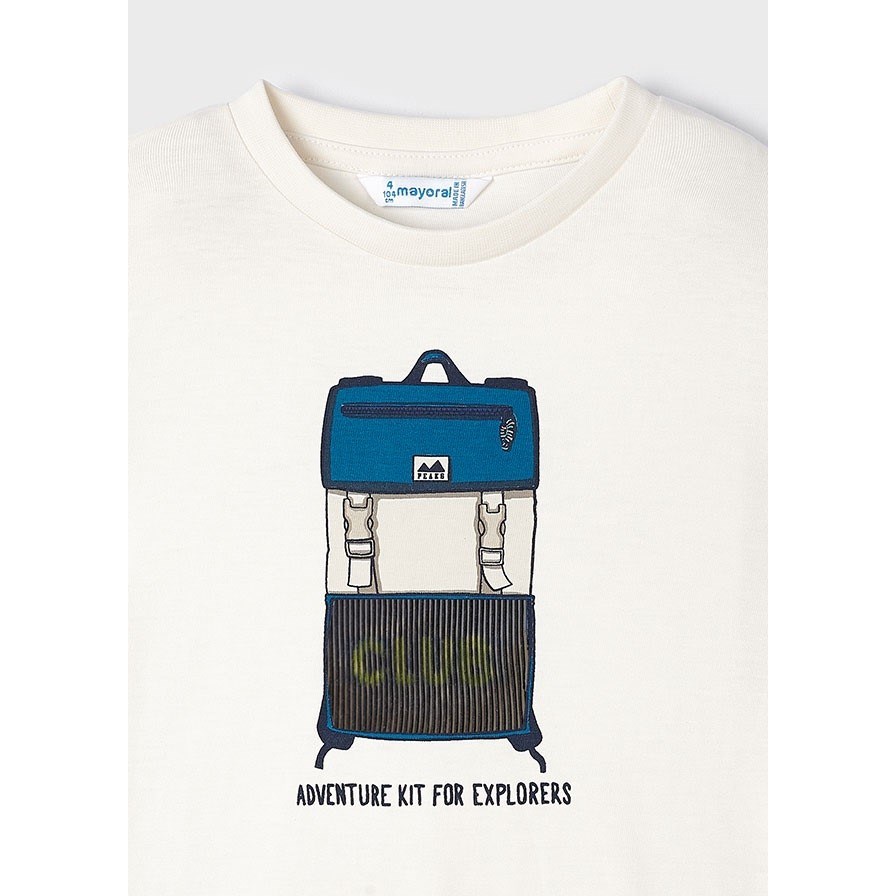 Mayoral Kışlık Erkek Uzun Kol T-shirt Beyaz