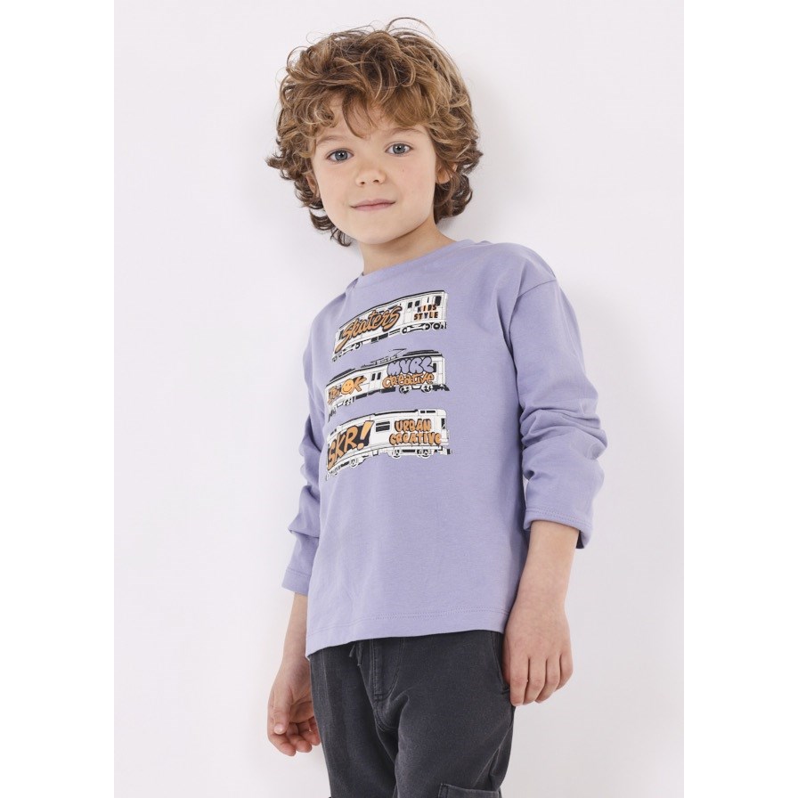 Mayoral Kışlık Erkek Uzun Kol T-shirt 2'li Set Gri