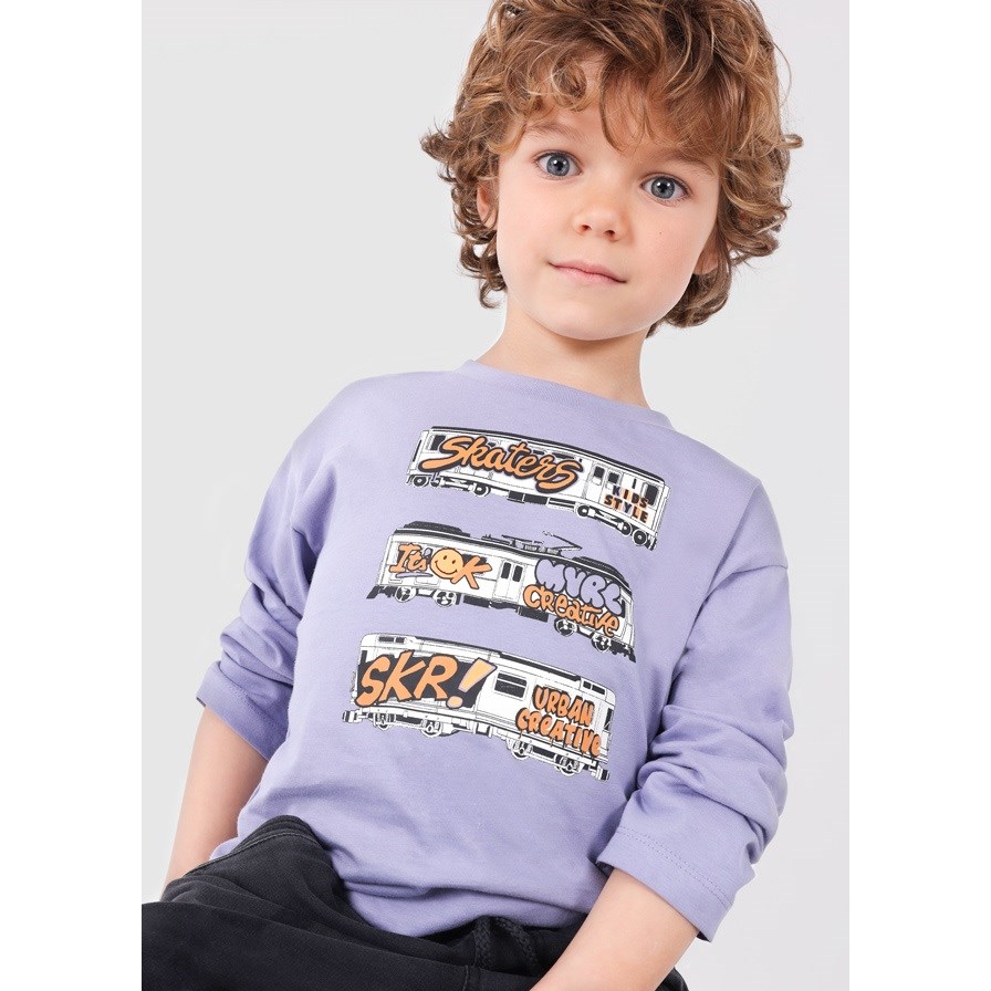 Mayoral Kışlık Erkek Uzun Kol T-shirt 2'li Set Gri