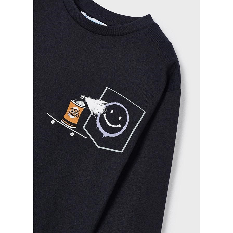Mayoral Kışlık Erkek Uzun Kol T-shirt 2'li Set Gri