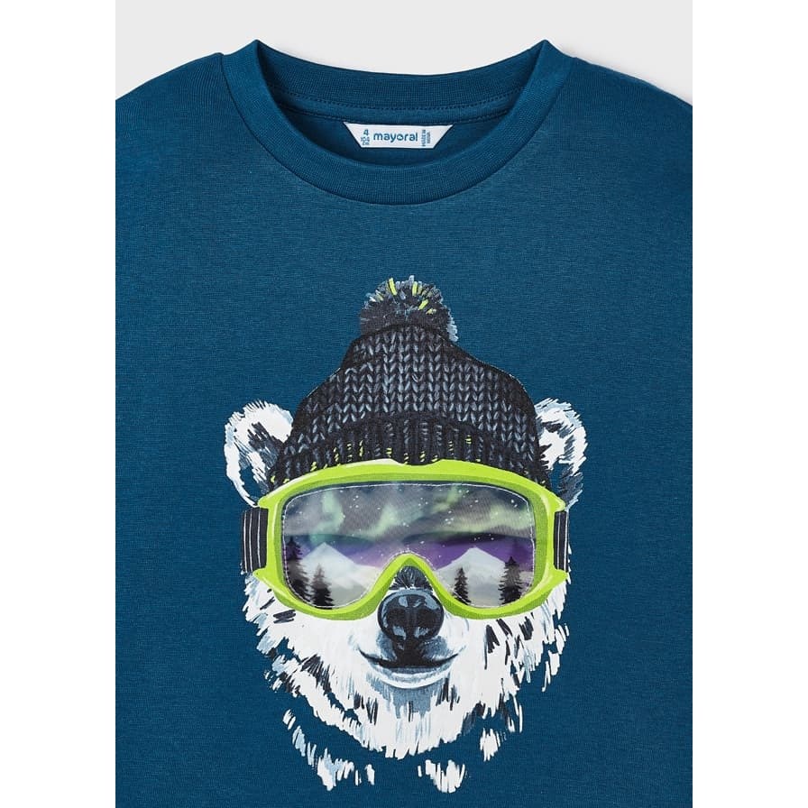 Mayoral Kışlık Erkek Uzun Kol T-shirt Koyu Mavi