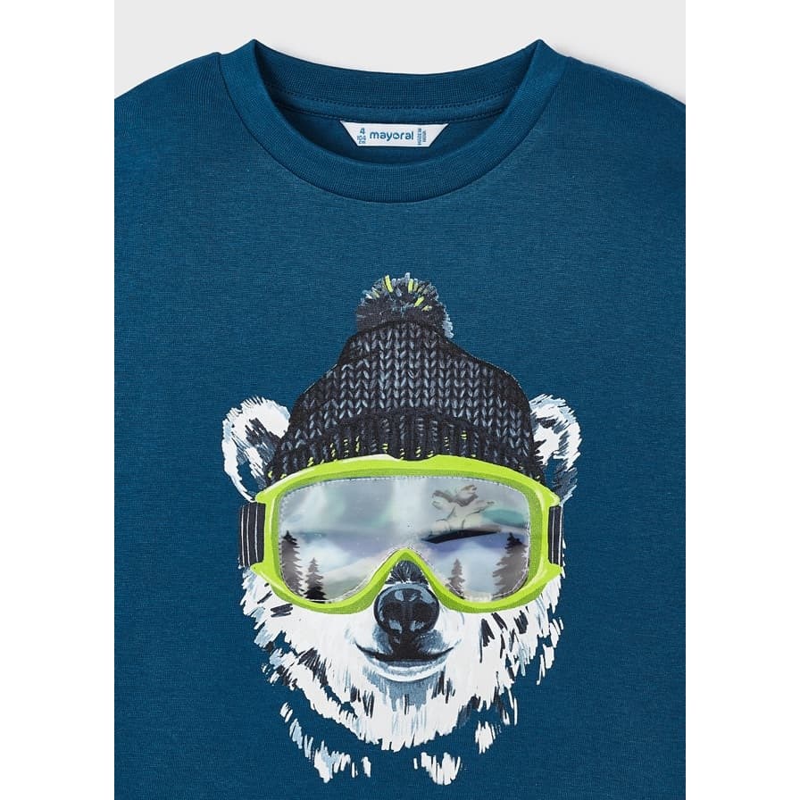 Mayoral Kışlık Erkek Uzun Kol T-shirt Koyu Mavi