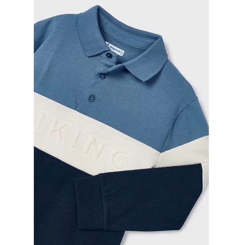 Mayoral Kışlık Erkek Polo Uzun Kol T-shirt Mavi